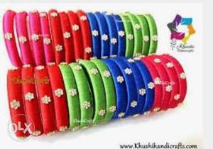 Brand new silk thread bangles