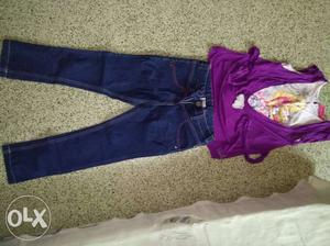 Few times used jeans top, Barbie brand, size-30,