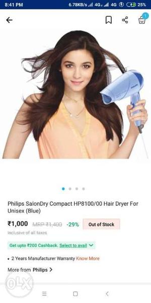 Hair dryer For salon use and Home use Best for