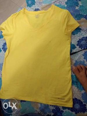 Jockey Yellow V-neck T-shirt