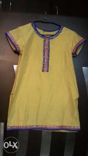 Kids pure silk suit for upto 14 yrs