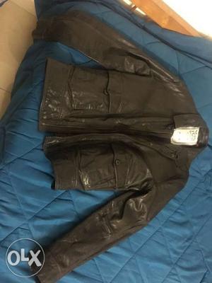 Leather jacket (FCUK) 100 % leather made in UK