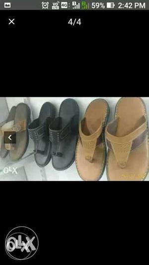 Leather sandals at low price size 8 and 9
