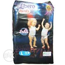 Libero diapers large size pants