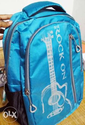 New Blue Rock On Backpack