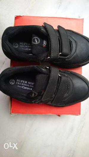 New black school shoes age group 5-6 year kid size 12