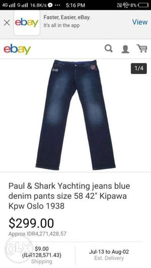 POUL & SHARK JEANS.Made in Germany.Brand new
