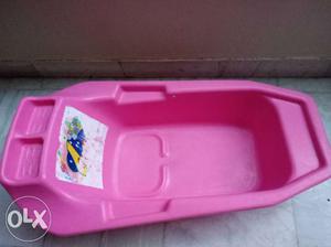 Pink And White Plastic Wagon