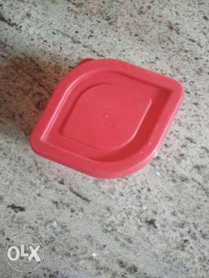 Pink Plastic Container With Lid