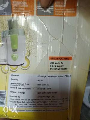 Prestige juicer in very good condition, small