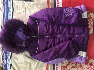 Purple Zip Up Jacket for 7-8 year girl