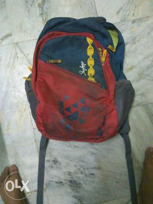 Red And Blue Backpack
