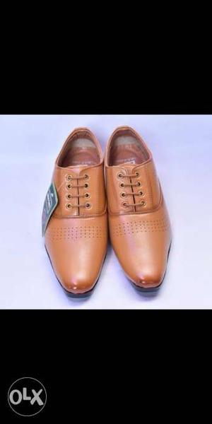Samer enter prizes Pair Of Brown Leather Dress Shoes