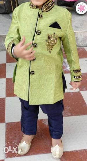 Sherwani set for baby boy (age 4-6). Just used