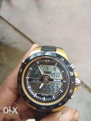 Skmei brand dial and digital dual system watch,