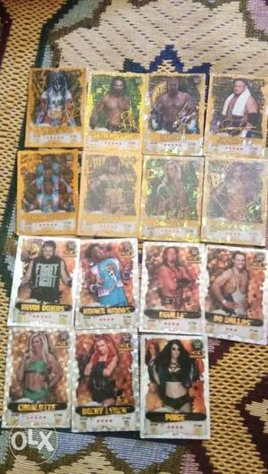 20 slam attax takeover cards 8 golds and 7
