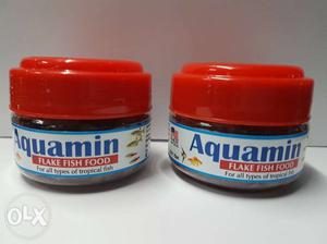 AQUAMIN Flake fish food 2 packs, 9grams in each