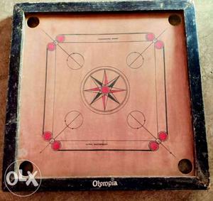 Black And Brown Olympia Carrom Board