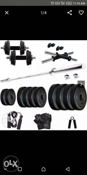 Black And Gray Barbell Set Collage Screenshot
