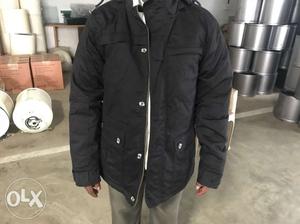 Black Zip-up Bubble Jacket branded nt used once also