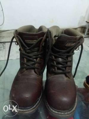 Brown Ashwood Steel Toe Boots size 6