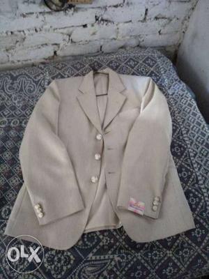 Gray Notch Lapel Jacket