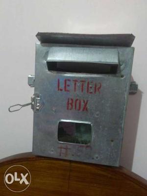 Gray Steel Mailbox