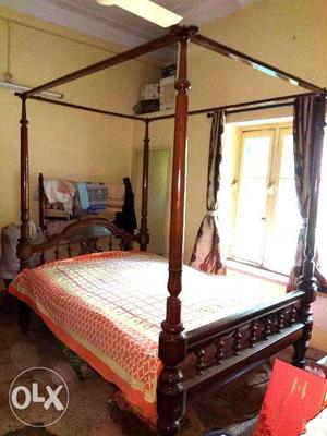 King Size antique burma teakwood bed