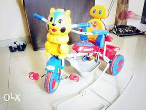 Mee Mee tricycle, with push handle, basket and