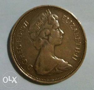 New pence 2p coin Elizabeth. ll real coin
