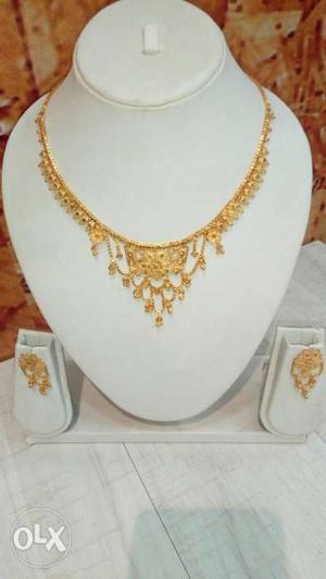 One gram gold plated necklace for women. Starting