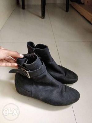Pair Of Women;s Black Boots