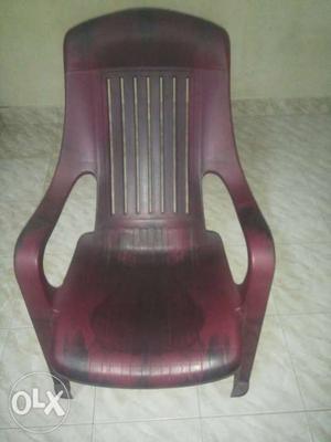 Red And Black Plastic Armchair
