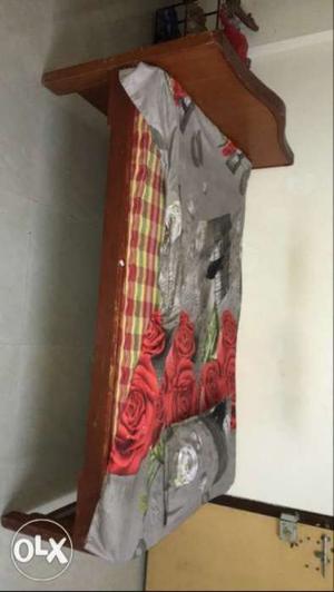 Single bed with mattress for urgent selling