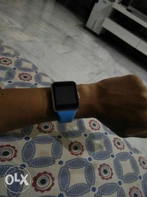 Smart Watch with Blue Sport Band