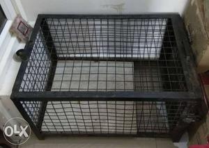 Steel cage for safe transportation of cats and