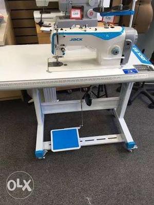 White And Blue Jack Sewing Machine