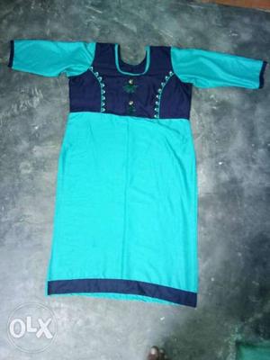 Women's Teal And Blue Dress