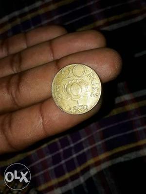 A coin of 20 paise form 