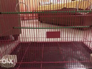 Bird cage, 3.5 x 2.5 ft long.