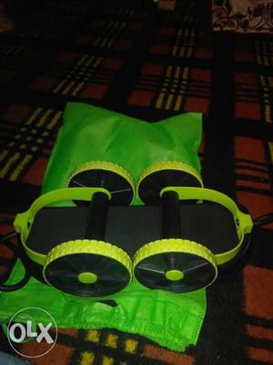 Black And Green Roller Blade