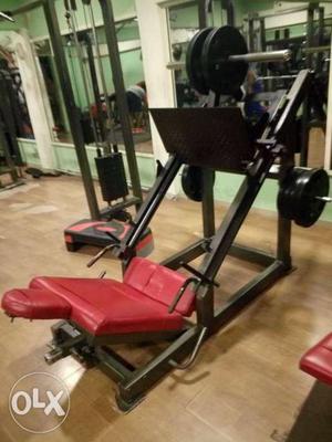 Black And Red Exercise Equipment