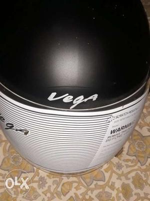 Black And White Vega Full-face Helmet un-used brand new..