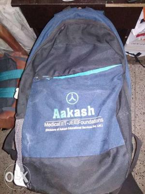 Blue And Black Aakash Backpack