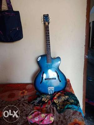 Blue Electro Acoustic Guitar