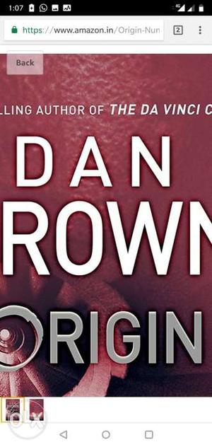 Dan Brown the origin books