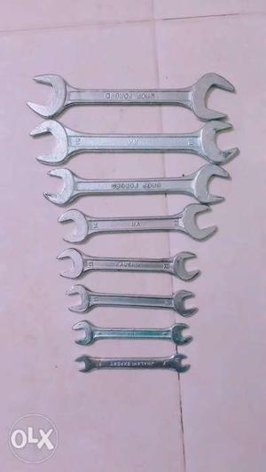 Gray Combination Wrench Set