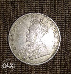  King George V, 1 Rupee silver coin.