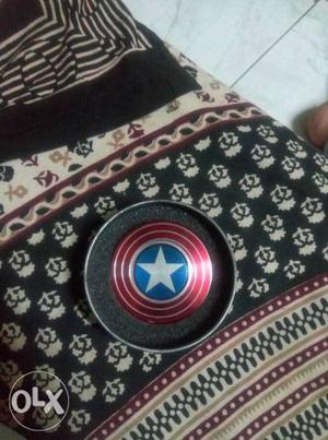Marvel Captain America Fidget Spinner With Case