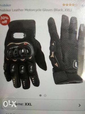 Probiker black biker gloves in brand new